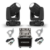 2x Chauvet Intimidator Hybrid 140SR Moving Head 140W Bundle